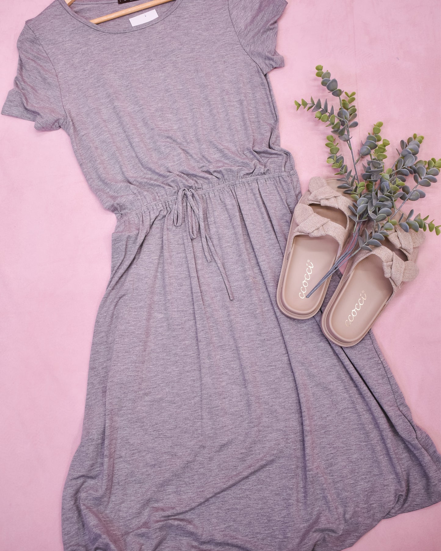 Effortless Vibes Drawstring Waist Dress