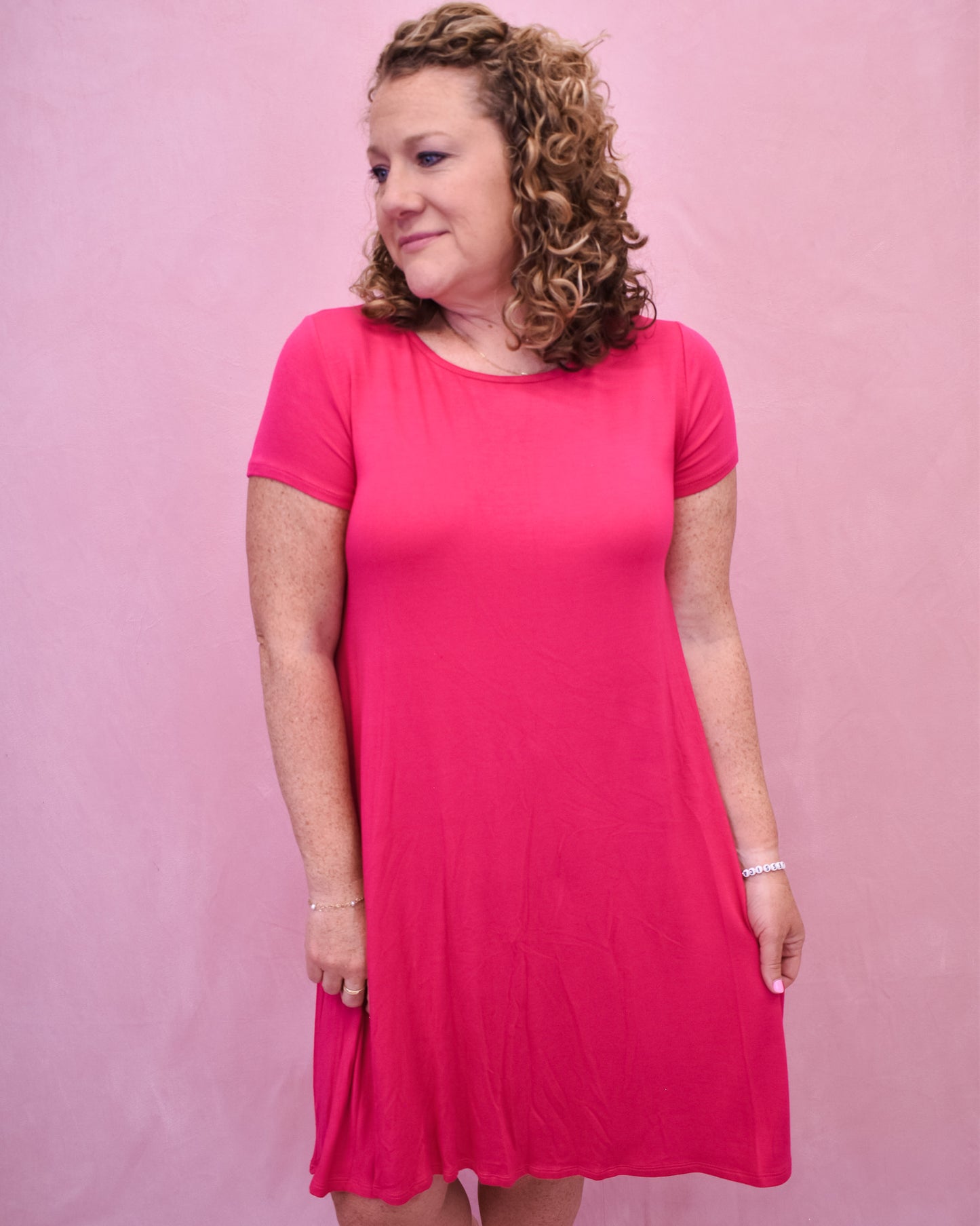 Simply Basic Casual Midi Dress