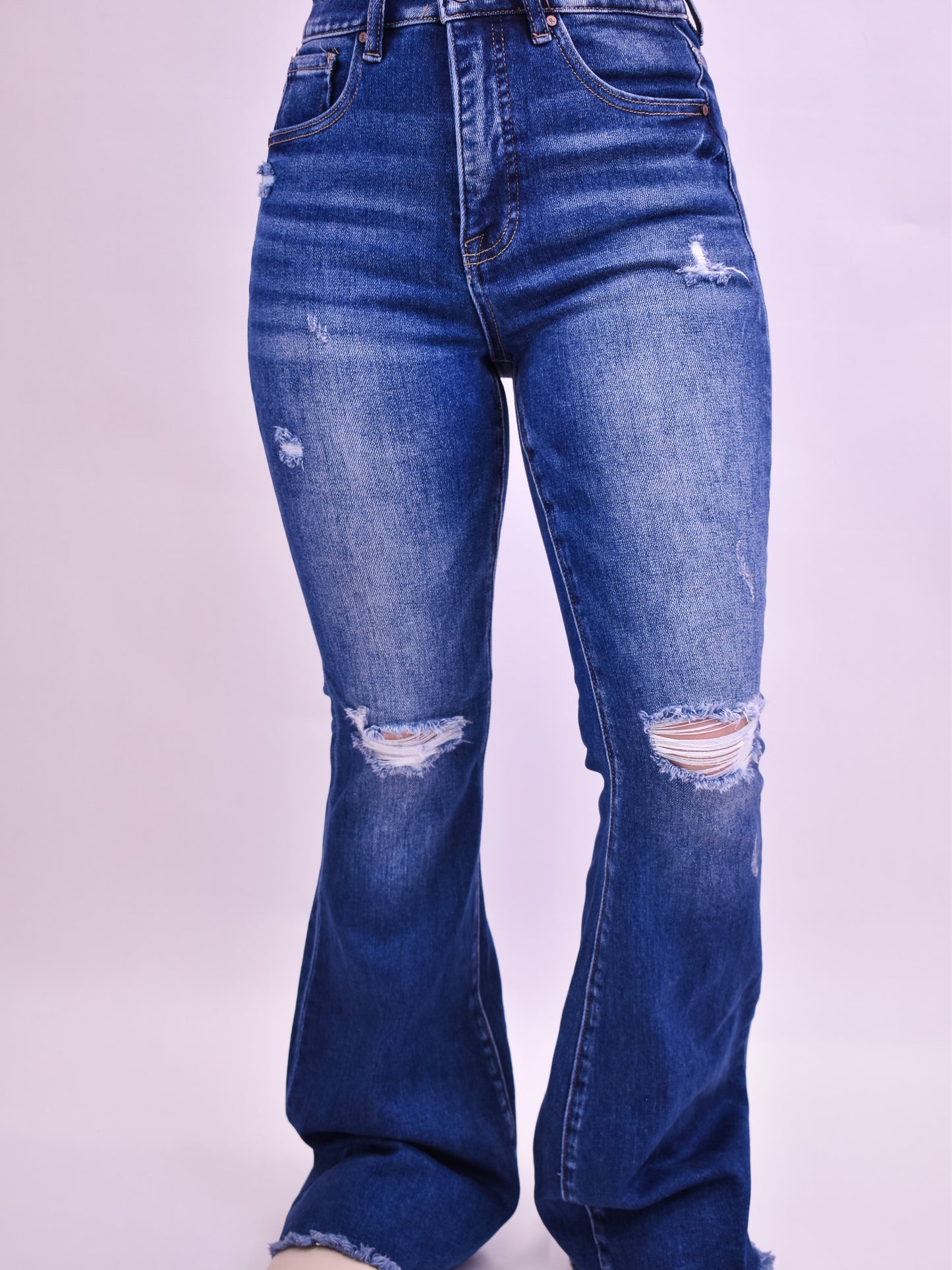 RISEN High Rise Flare Jeans