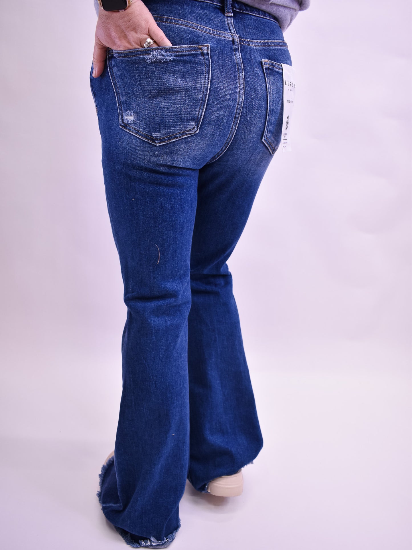 RISEN High Rise Flare Jeans