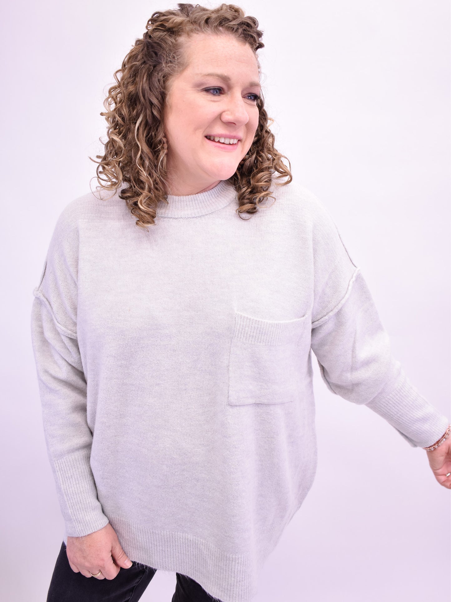 On My Side Pocket Soft Sweater