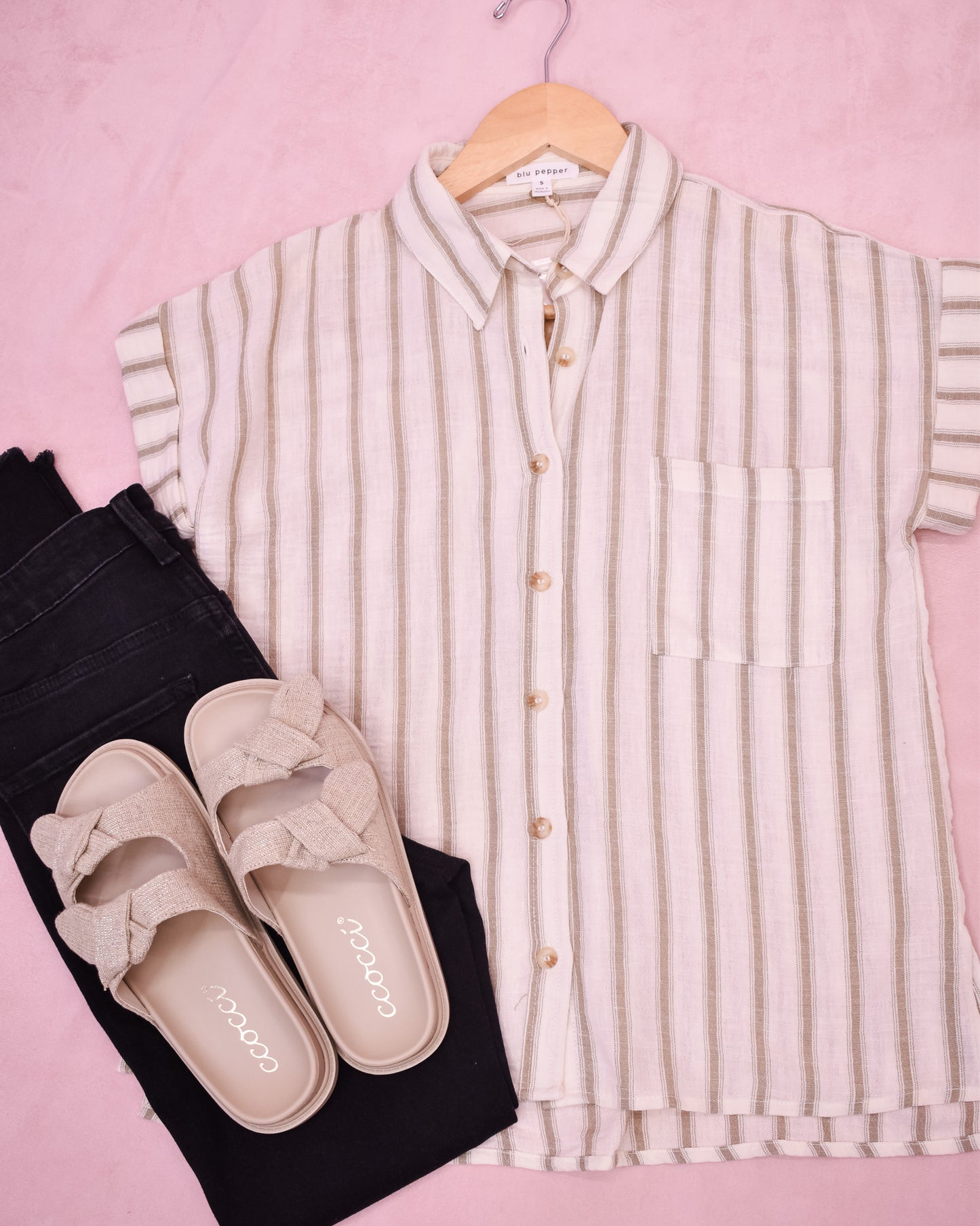 Cherished Smile Stripe Top