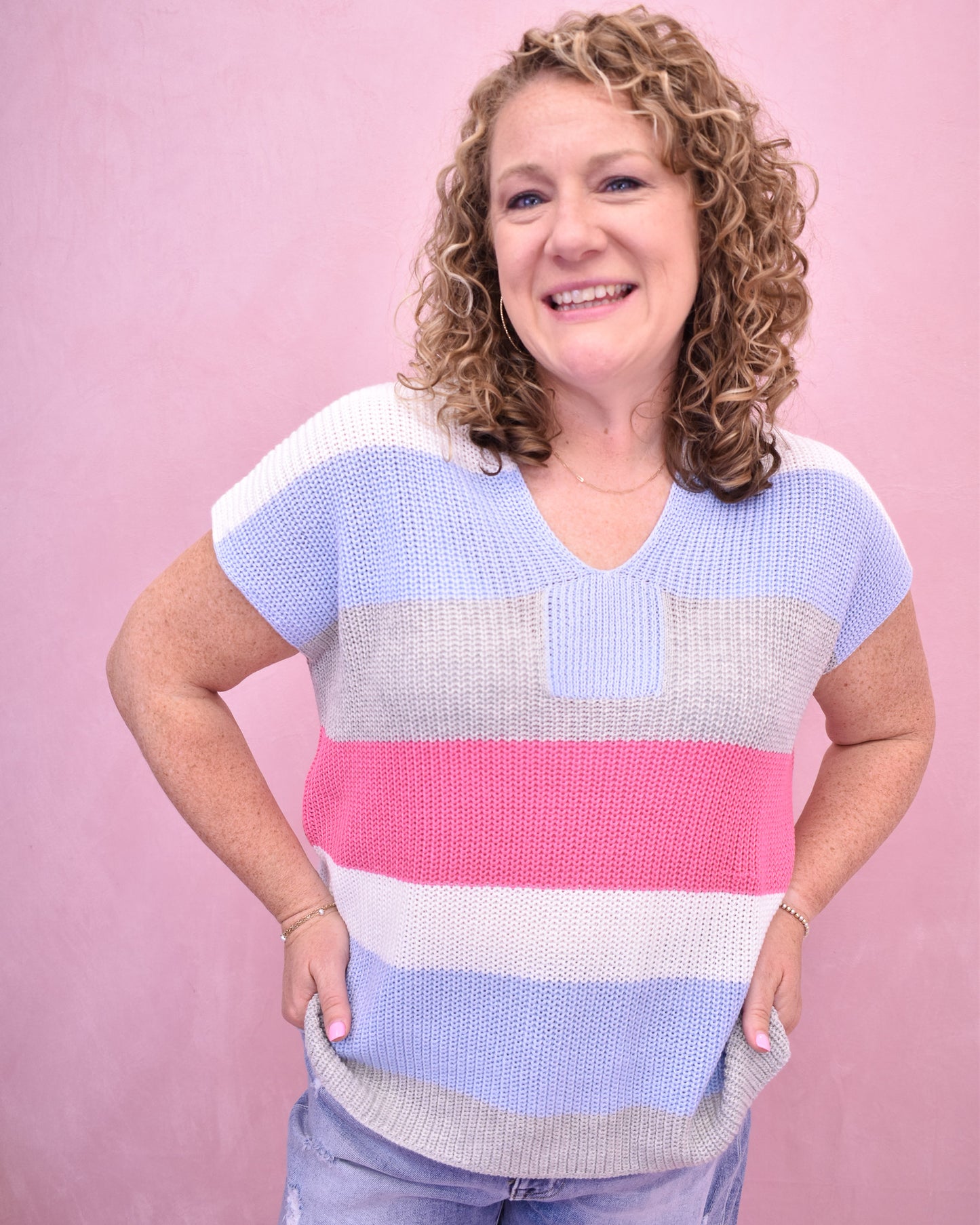 Coastal Sunset Sweater Top