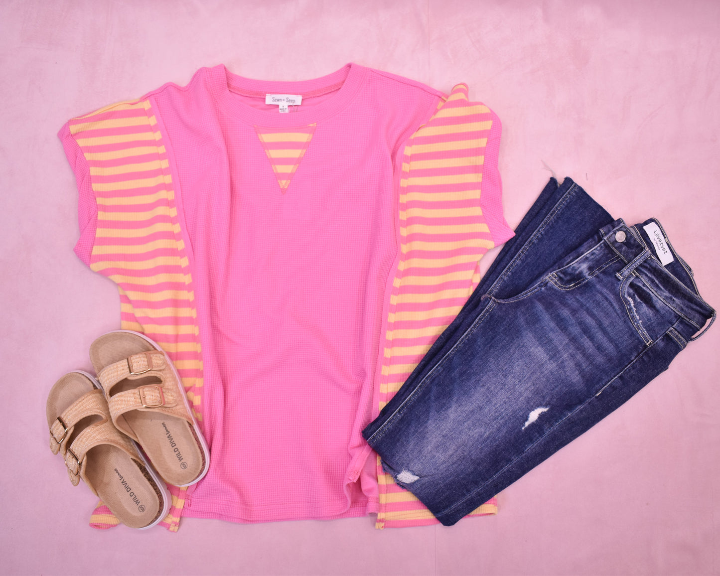 A Colorful Life Oversized Waffle Knit Top