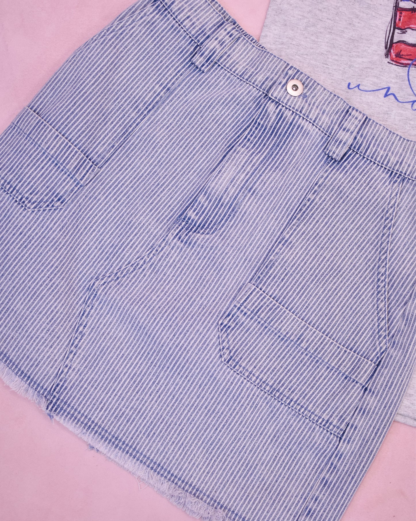 Independently Me Washed Denim Skirt