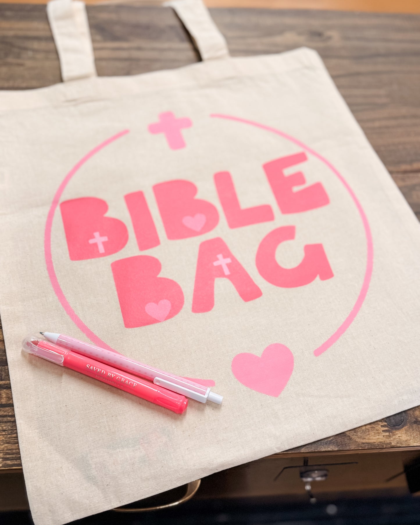 Carry Me With You - Canvas Bible Bag