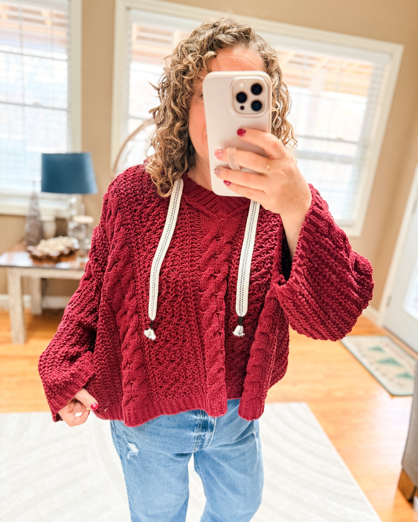 Windswept Love Cable Hooded Sweater