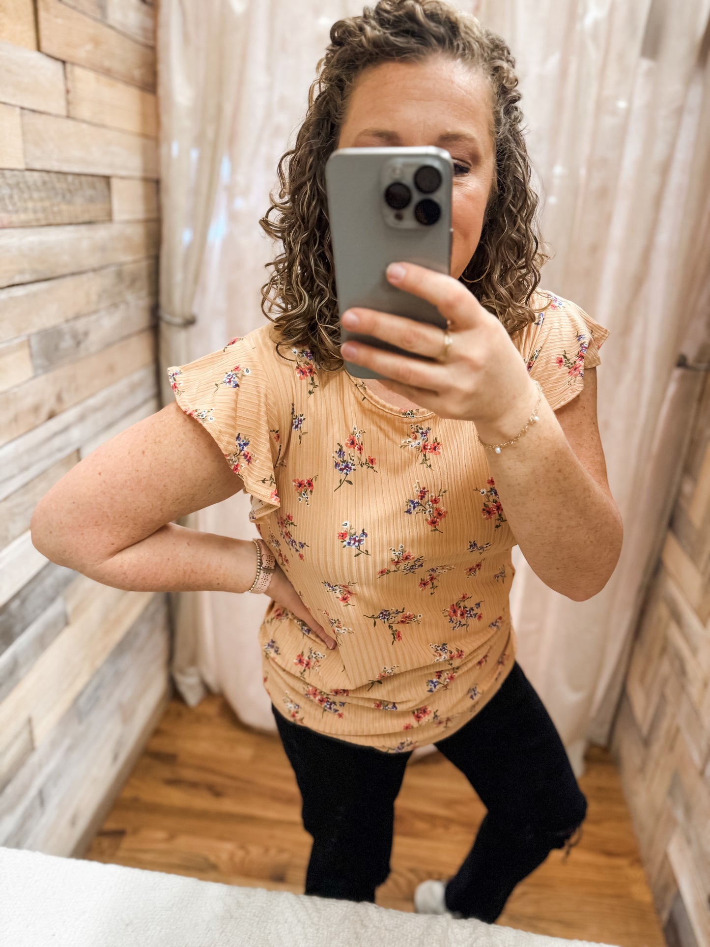 All Over Floral Knit Top