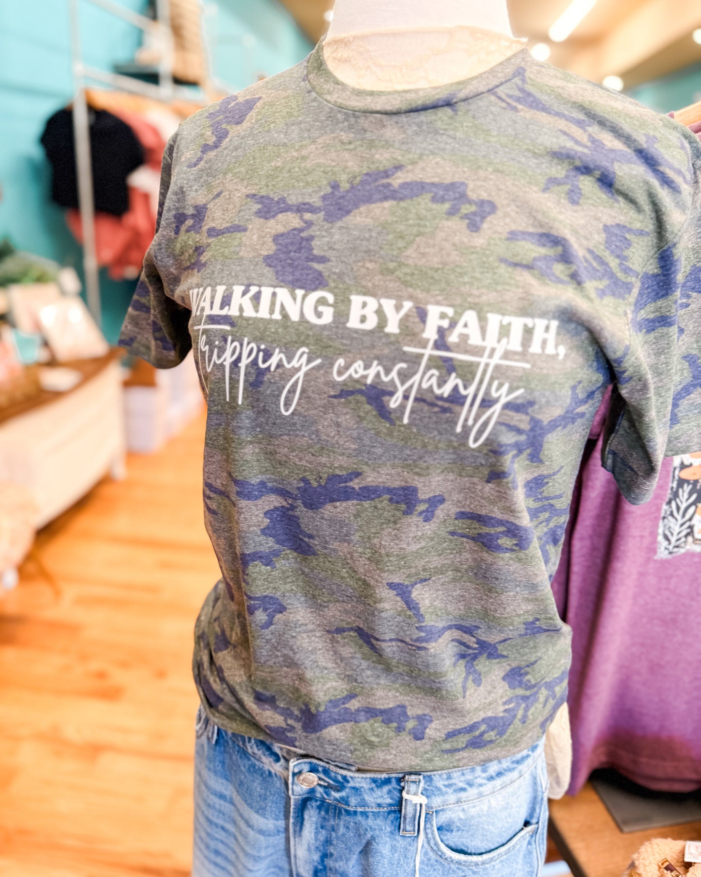 Walking By Faith - Tripping Constantly Graphic Tee