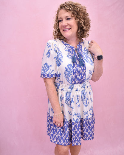 Always Been You Vintage Paisley Print Dress