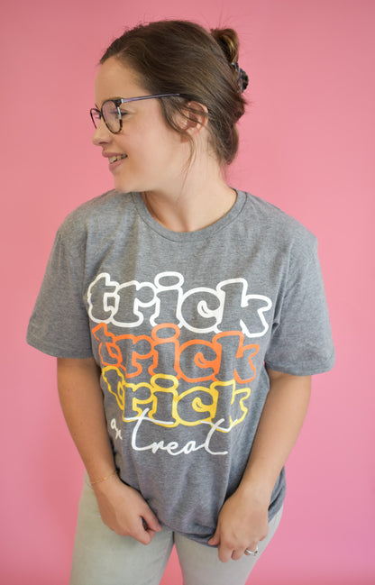 Trick Trick Or Treat Graphic Tee