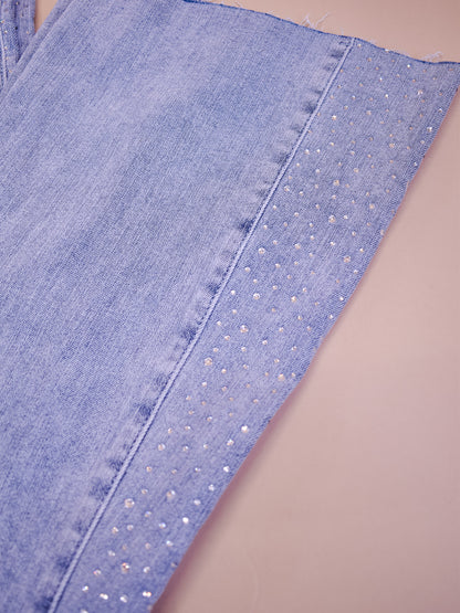 Judy Blue Rhinestone Flare Jeans