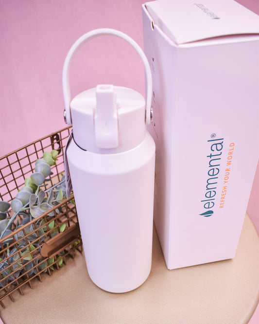 Elemental 40oz Core Bottle - White