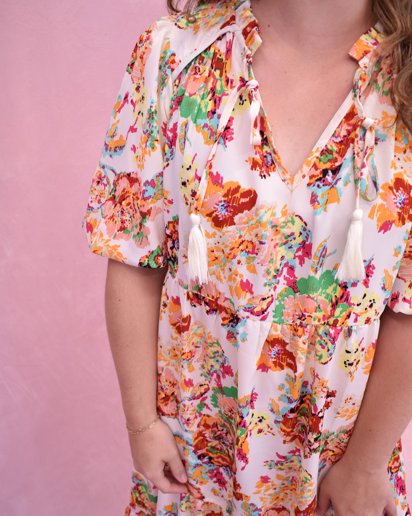 Sunkissed Reverie Floral Print Midi Dress