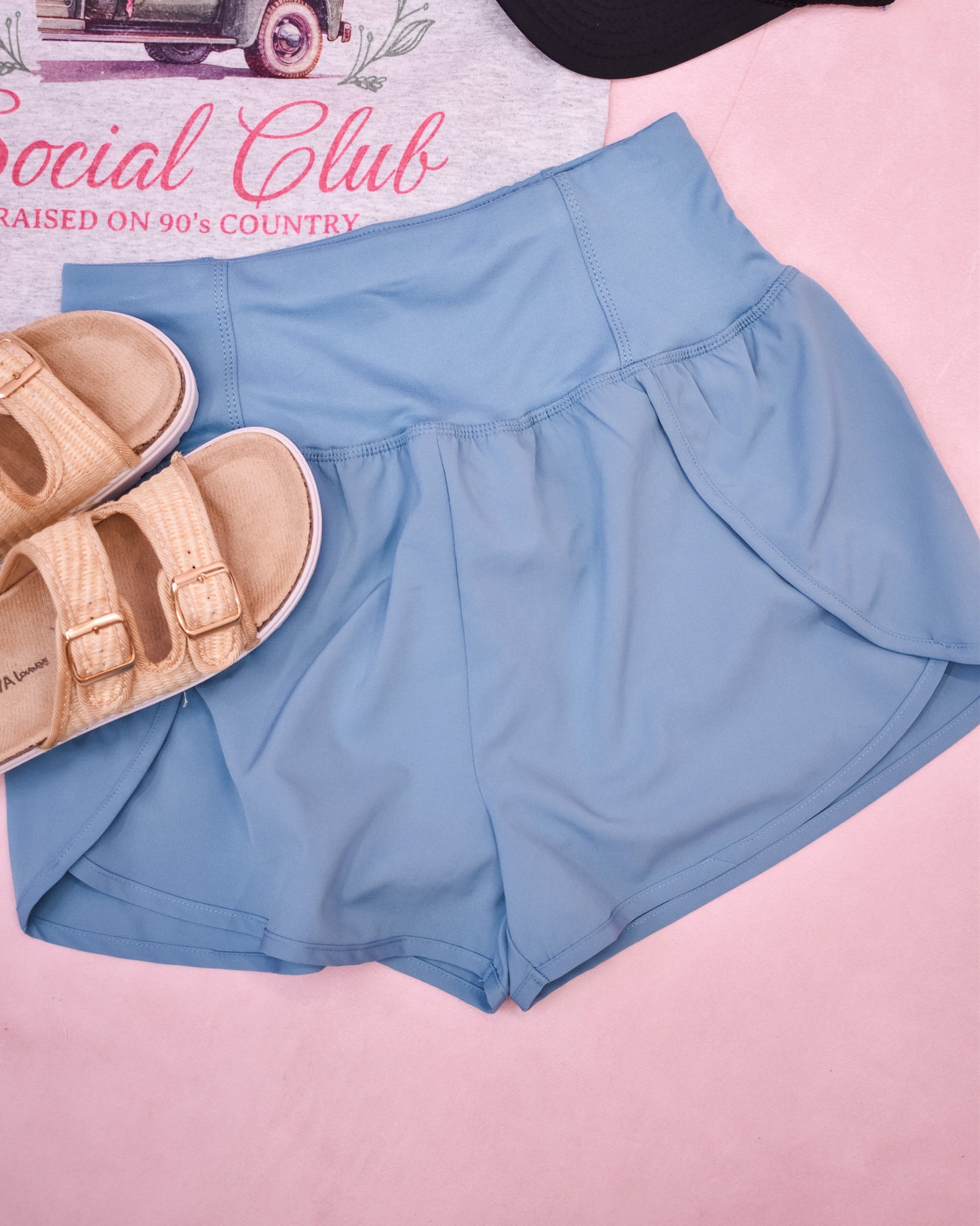 Casual Stroll High Waisted Running Shorts