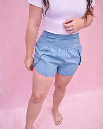Casual Stroll High Waisted Running Shorts