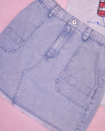 Independently Me Washed Denim Skirt