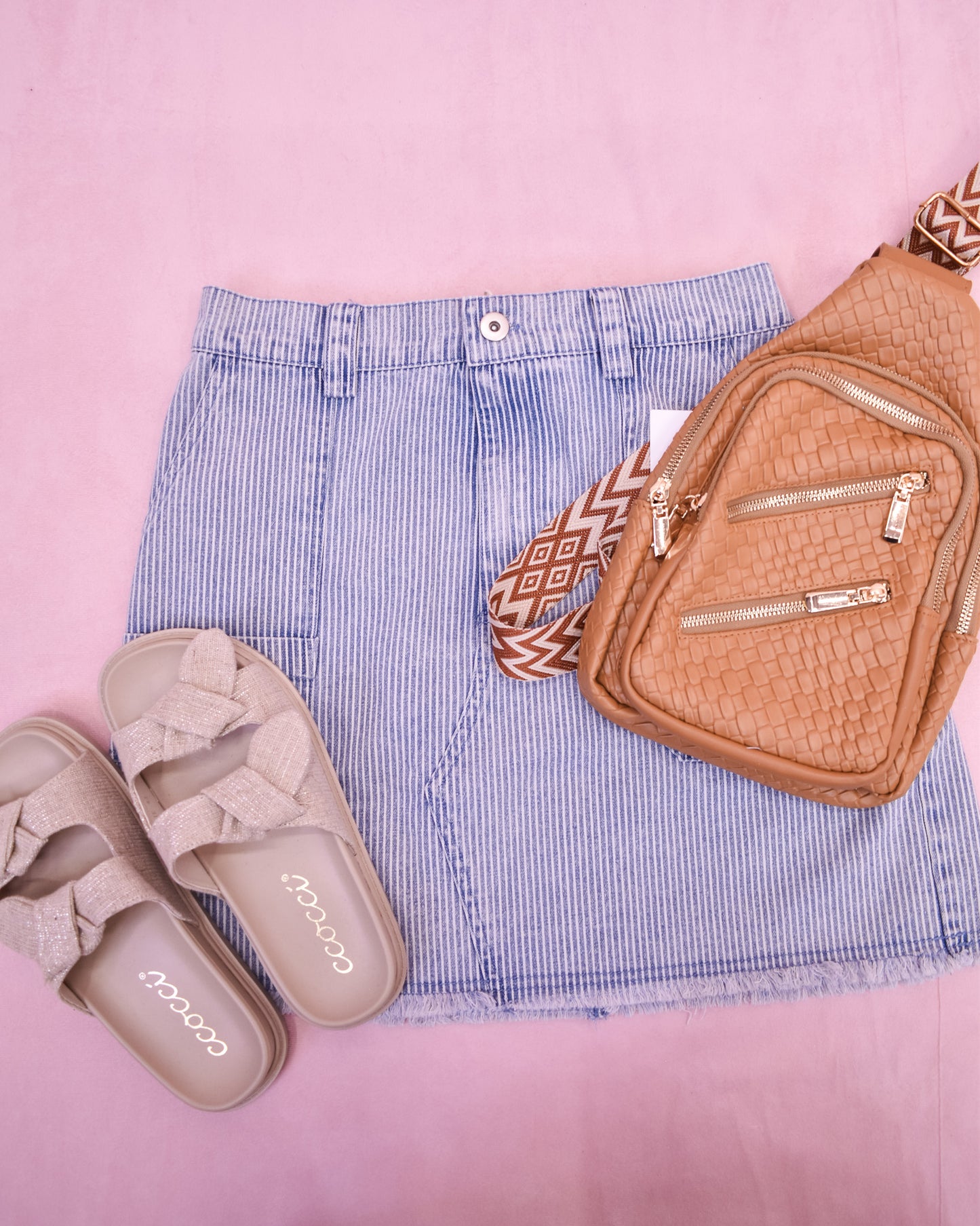Independently Me Washed Denim Skirt
