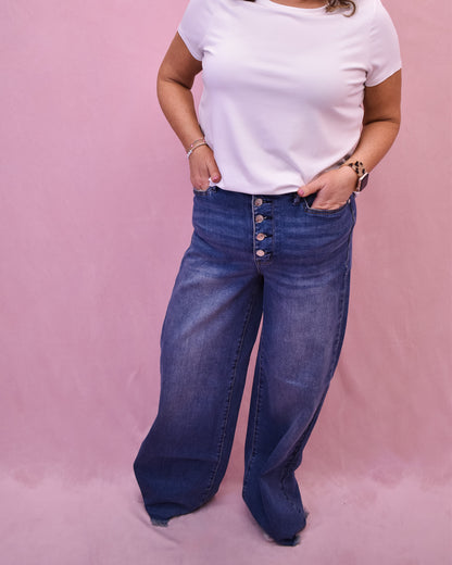 Judy Blue Trouser Back Pocket Jeans