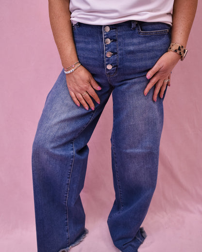Judy Blue Trouser Back Pocket Jeans