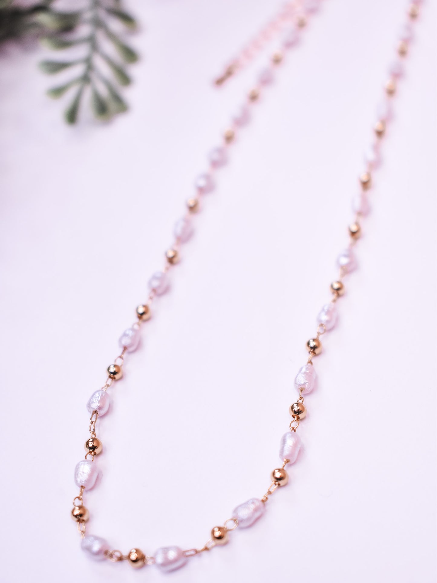 Make It Count Pearl Detail Necklace