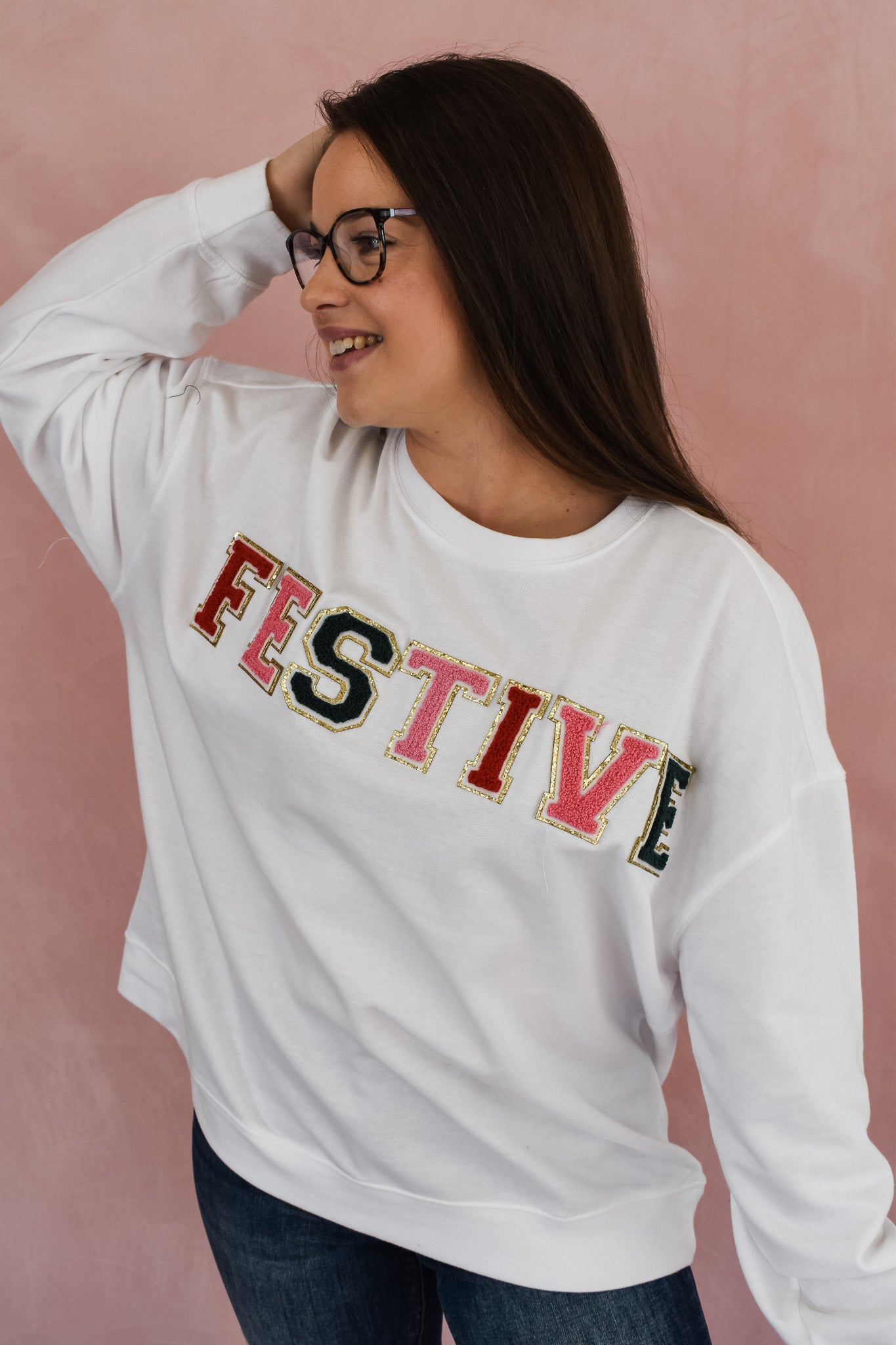 Festive Patch Pullover