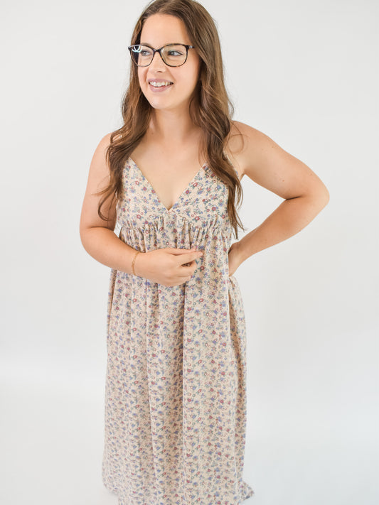 Radiate Positivity Floral Maxi Dress