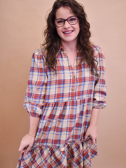 Fair And Square Checkered Mini Dress