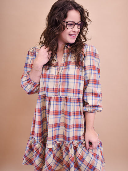 Fair And Square Checkered Mini Dress