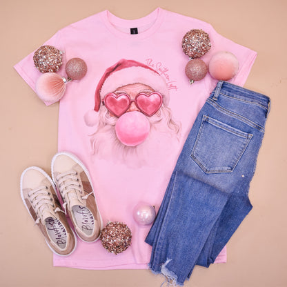 Bubblegum Santa Graphic Tee