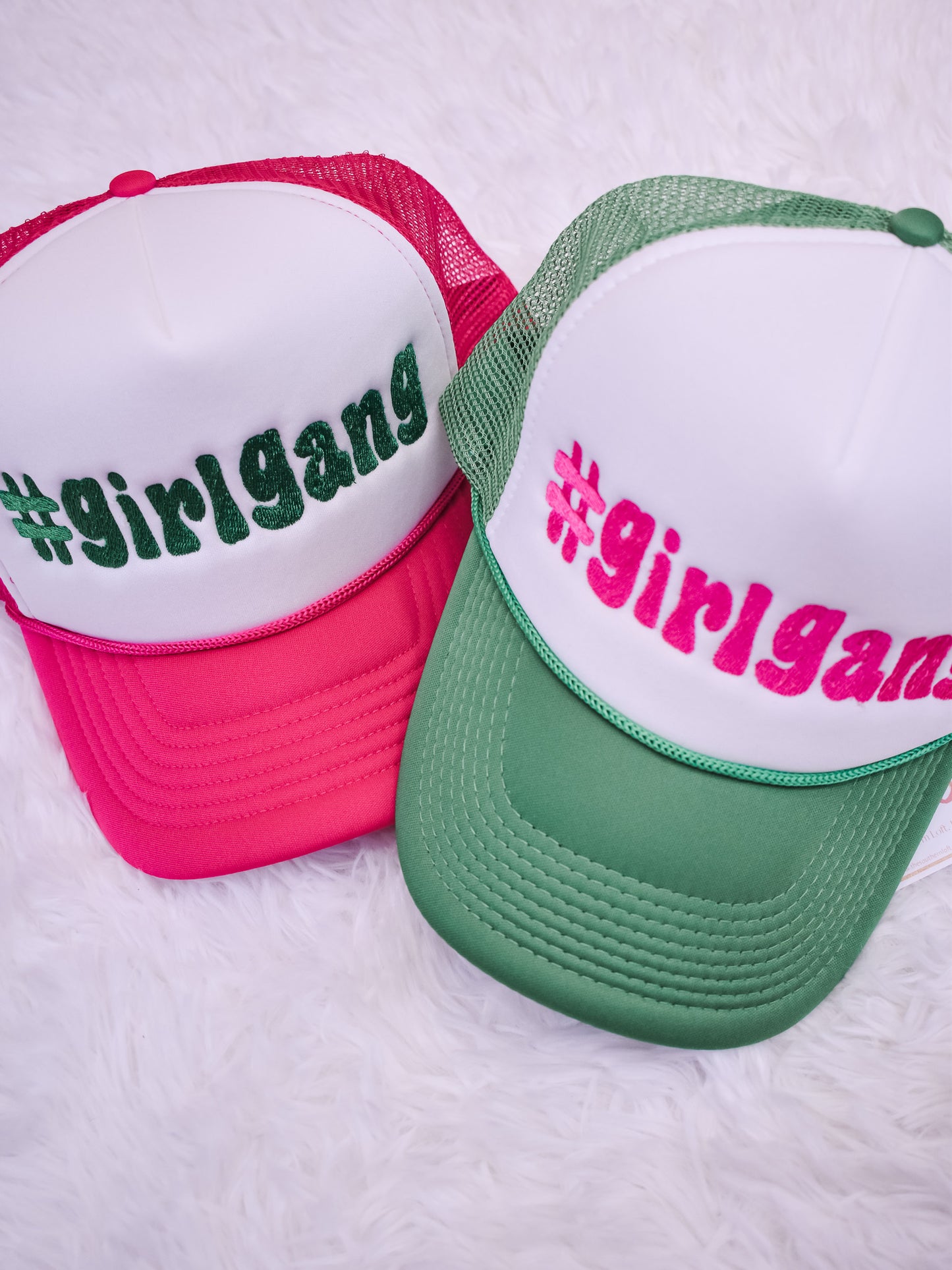 Girl Gang Embroidered Trucker Hat