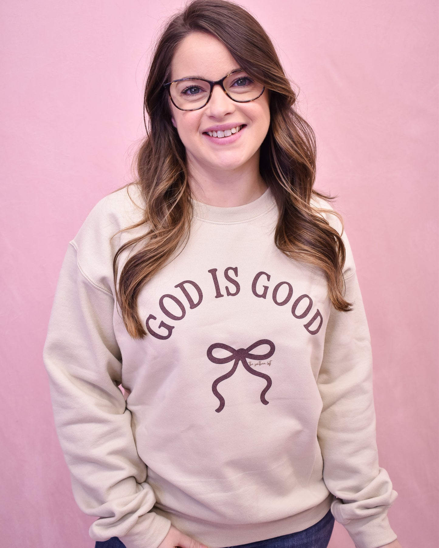 God Is Good Bow Pullover