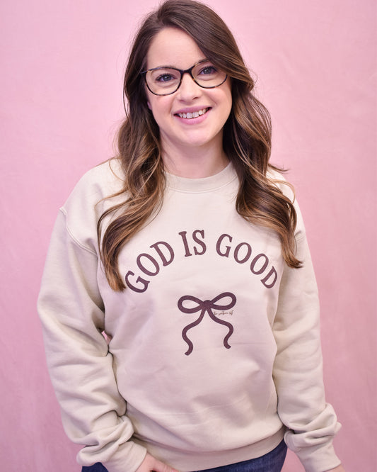 God Is Good Bow Pullover