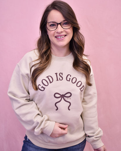 God Is Good Bow Pullover