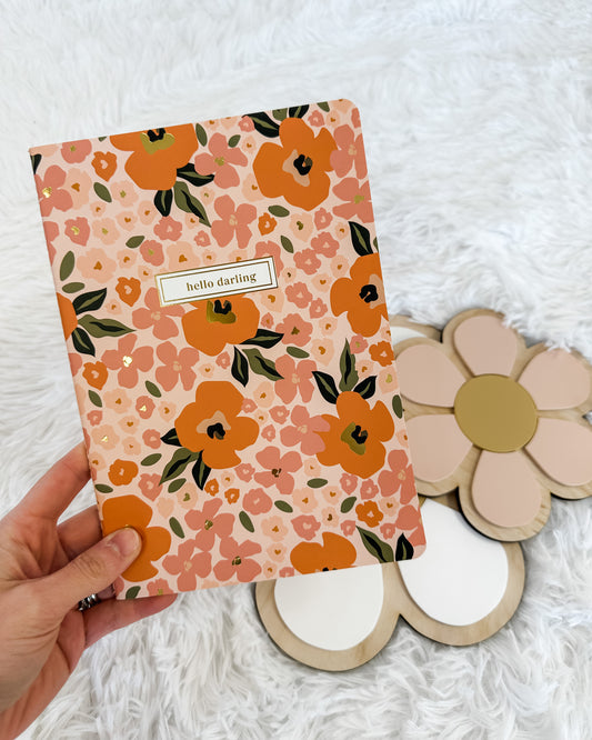 Hello Darling Floral Notebook