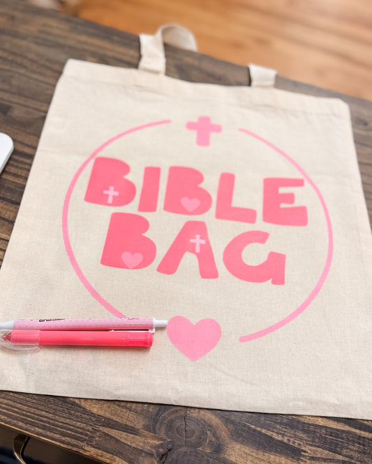 Carry Me With You - Canvas Bible Bag