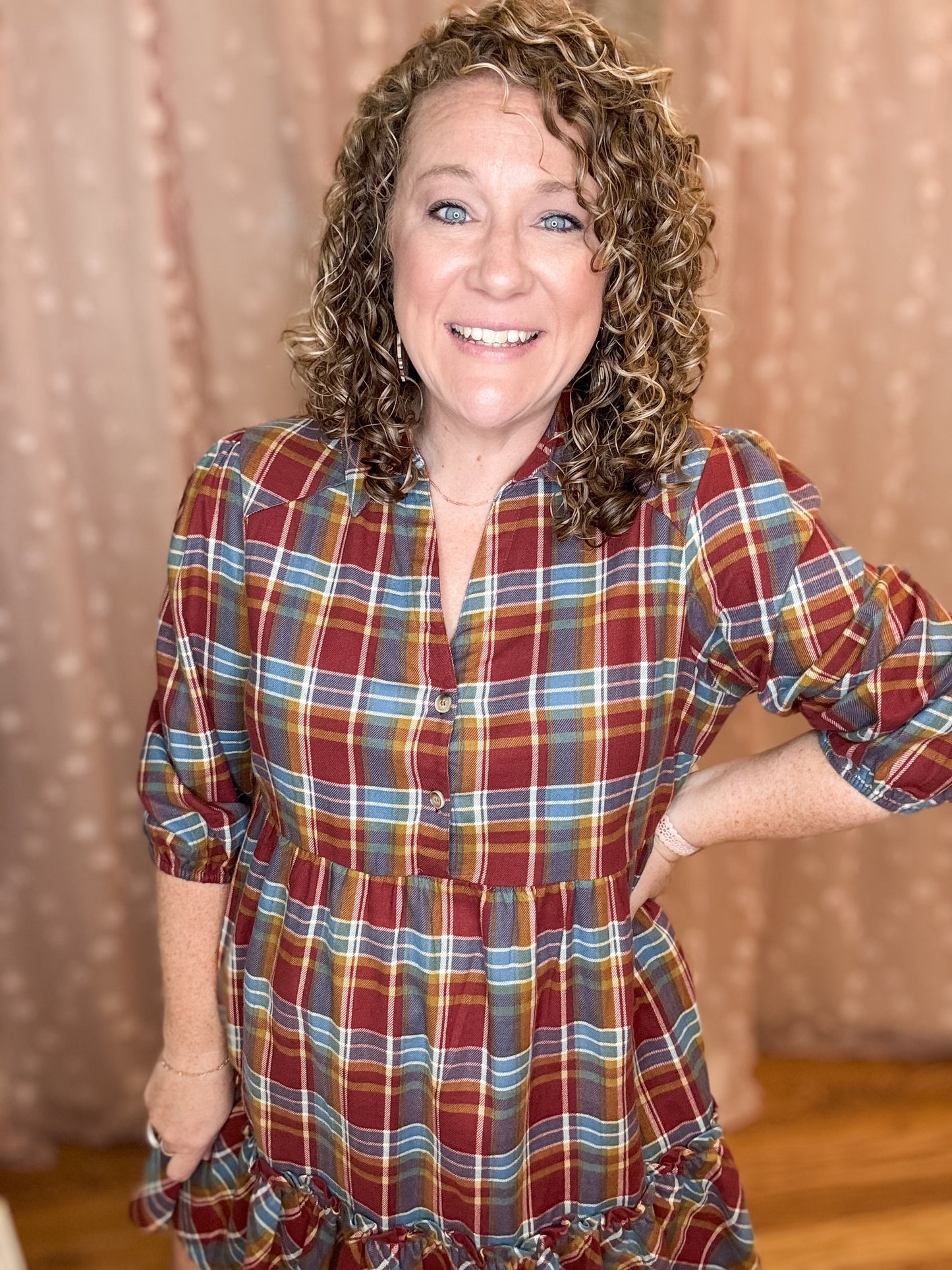 Fair And Square Checkered Mini Dress