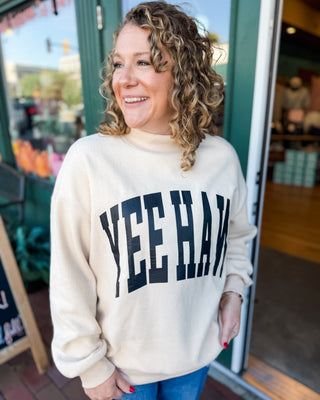 Howdy Both Ways Howdy + Yeehaw Reversible Mock Neck Pullover