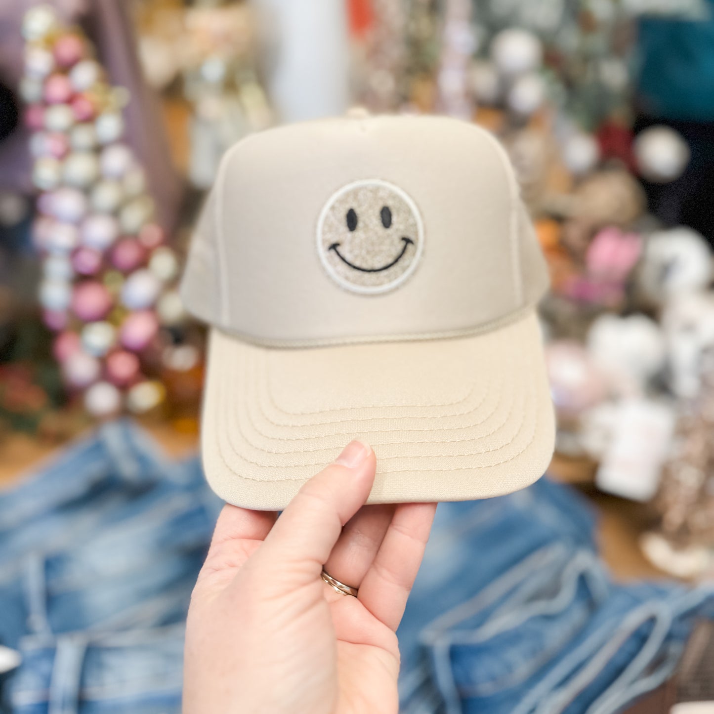 Happy Patch Trucker Hat