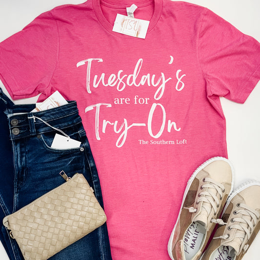 Tuesdays Are For Try-On Graphic Tee