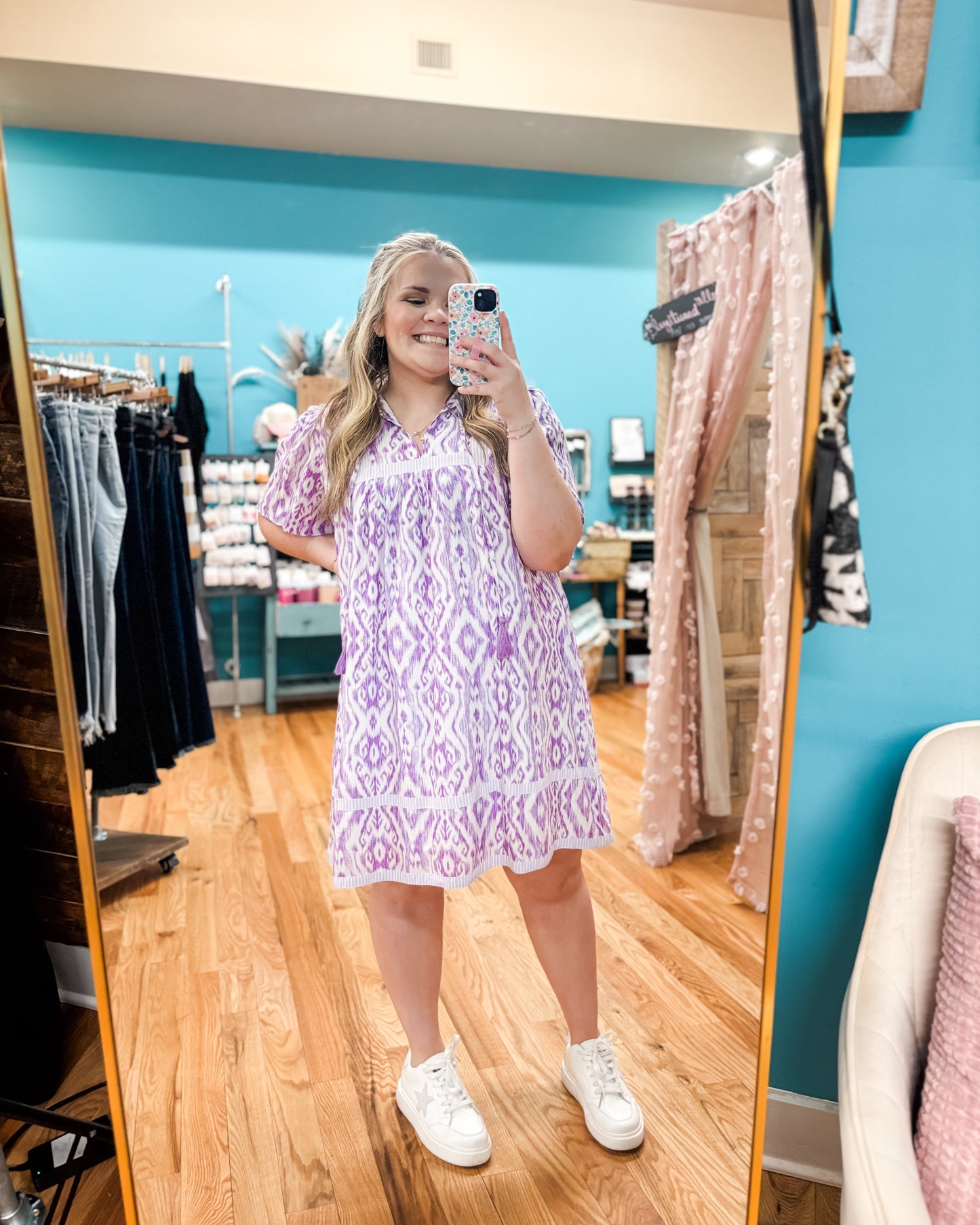 Full Of Joy Mixed Print Dress