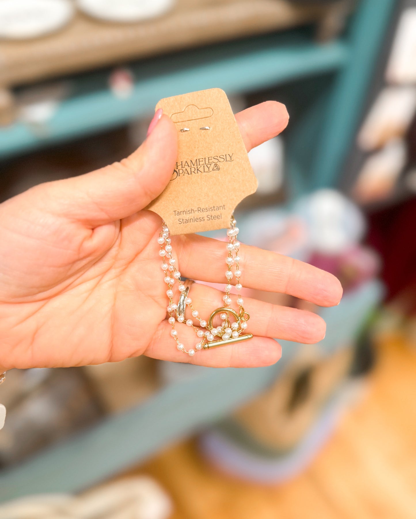 Multi-String Pearl Bracelet