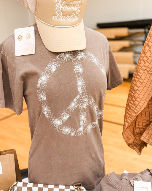 Fall in Floral Peace Graphic Tee