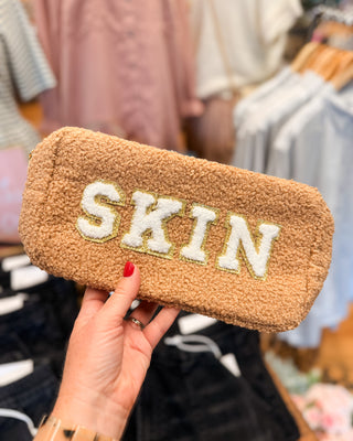 Preppy Patch Chenille Cosmetic Bags
