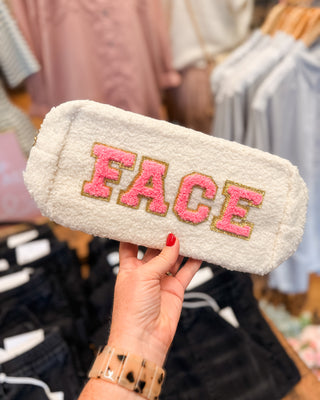 Preppy Patch Chenille Cosmetic Bags