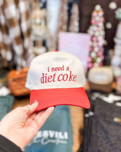 I Need A Diet Coke Canvas Hat