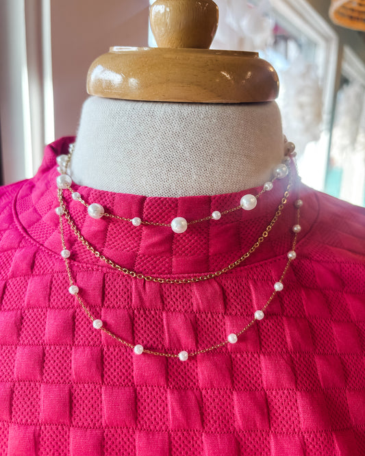 Multi Pearl Layered Necklace
