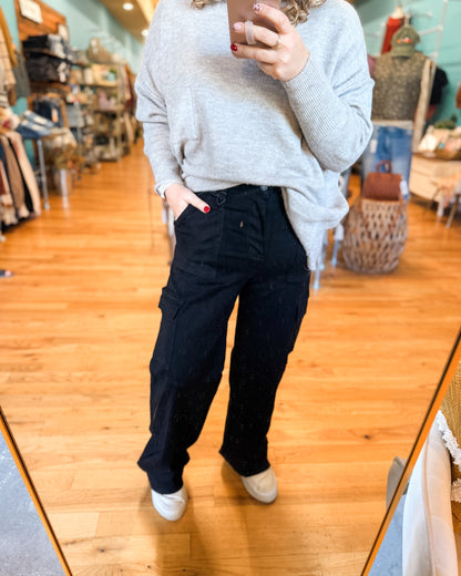 Judy Blue High Waist Wide Leg Cargo Jeans