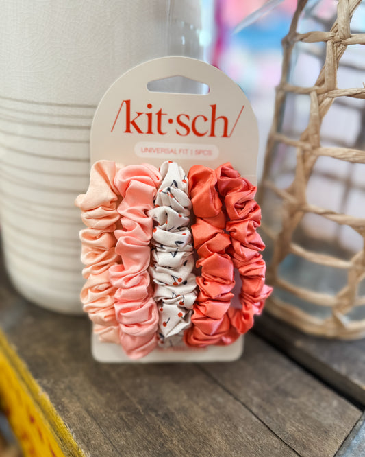 Kitsch Ruched Satin Scrunchies