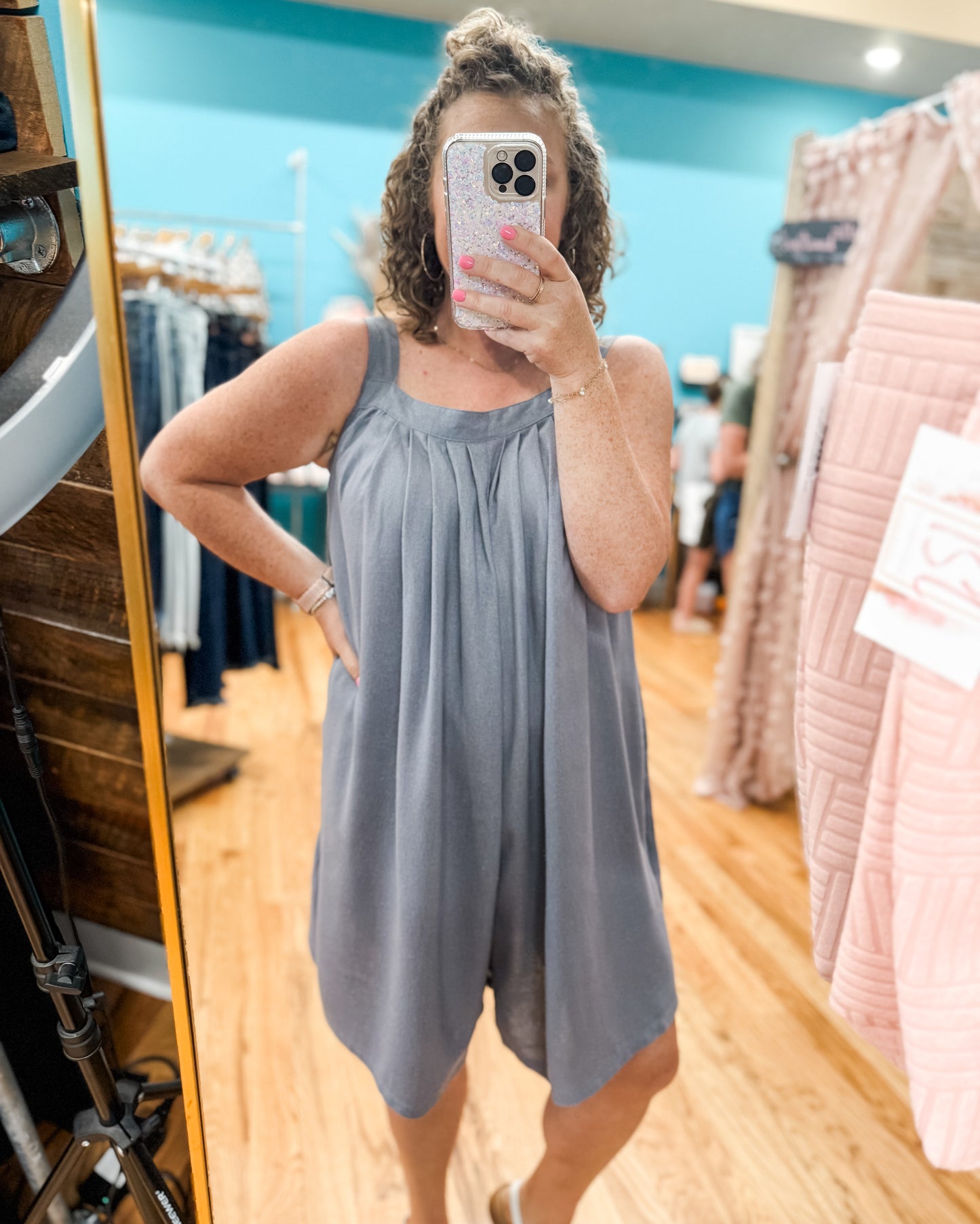 Let's Flow Linen Blend Romper